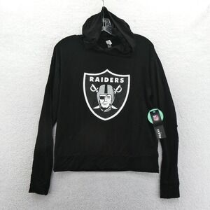 Certo Hoodie Women Medium Las Vegas Raiders Black Long Sleeve Graphic NFL Logo